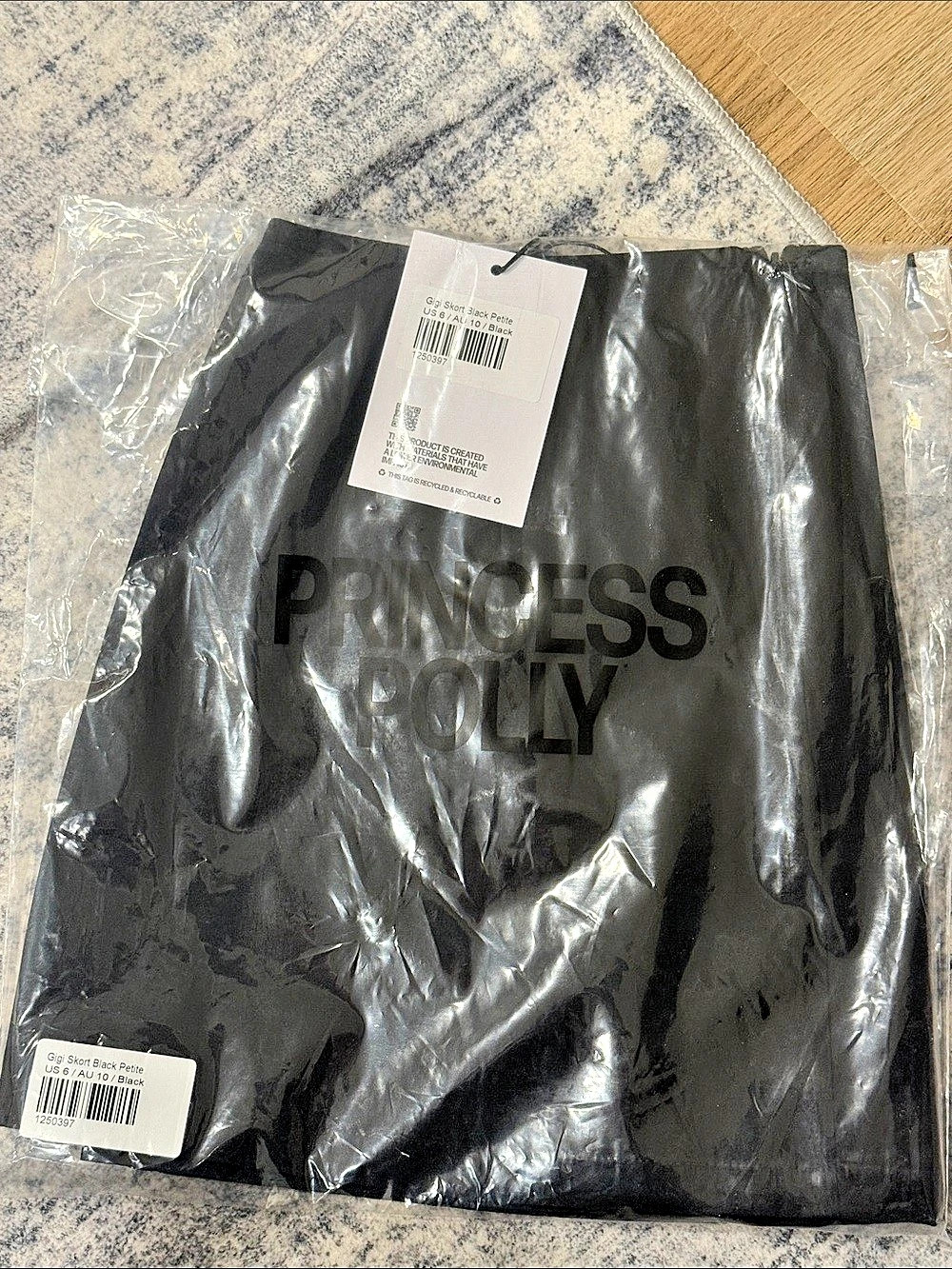 Princess Polly Gigi Skort Petite - Black